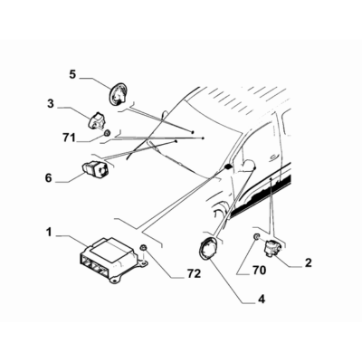 FIAT Doblo 2023-Present Air-Bag Devices Sensor