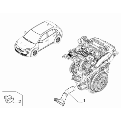 FIAT 600 2023-Present Air Cleaner And Ducts Rivet