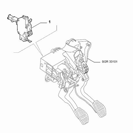 FIAT Doblo 2011-2022 Clutch Release Control Switch