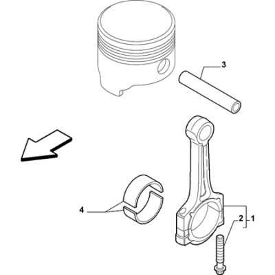 FIAT Grande Punto 2005-2009 Connecting Rods And Pistons Big End Shells