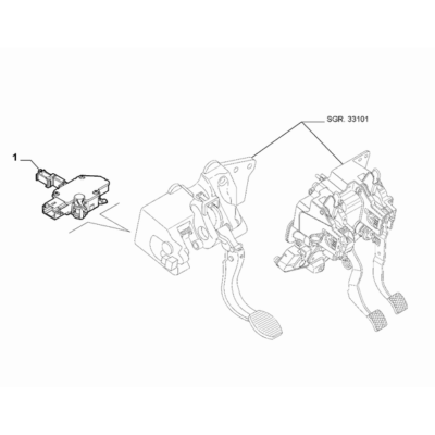 FIAT Abarth Punto Evo 2010-2013 Clutch Release Control Switch