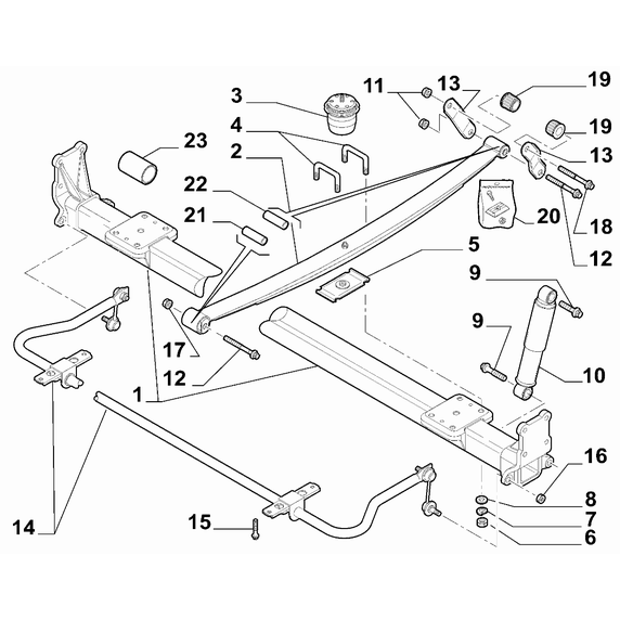 FIAT Ducato 2021-Present Rear Suspension Screw