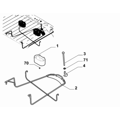 FIAT Doblo 2023-Present Spare Wheel Arrangement Support