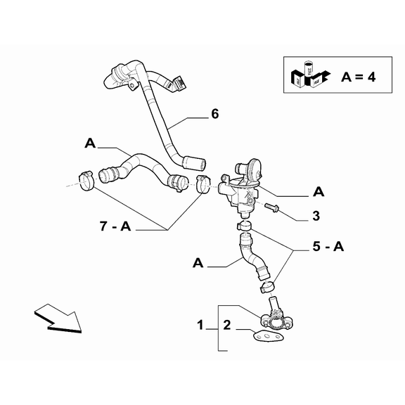 FIAT Fiorino 2007-2021 Lubrication System Ducting