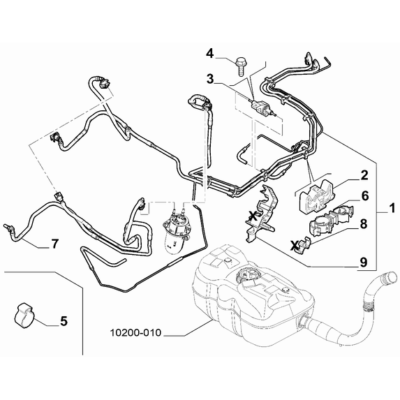 FIAT Ducato 2021-Present Fuel Tank Pipeline Clip