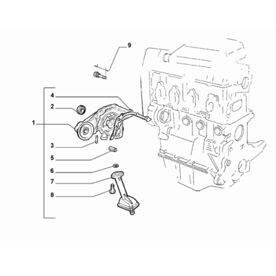 FIAT 500 2007-2016 Lubrication System Connection