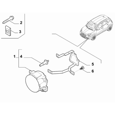 FIAT 500X 2016-Present Outer Lighting Bulb