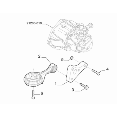 FIAT 500L 2012-2022 Power Plant Suspensions Rod