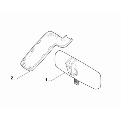FIAT 500 2016-Present Rearview Mirrors Rear View Mirror
