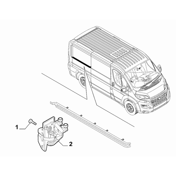 FIAT Ducato 2021-Present Sliding Doors Screw And Washerassy