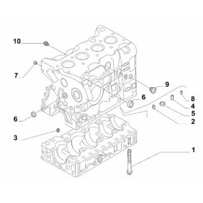 FIAT Ducato 2006-2020 Crankcase And Cylinder Head Dowel