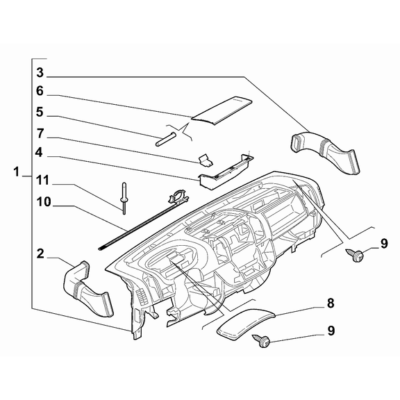 FIAT Ducato 2021-Present Instrument Panel Pin