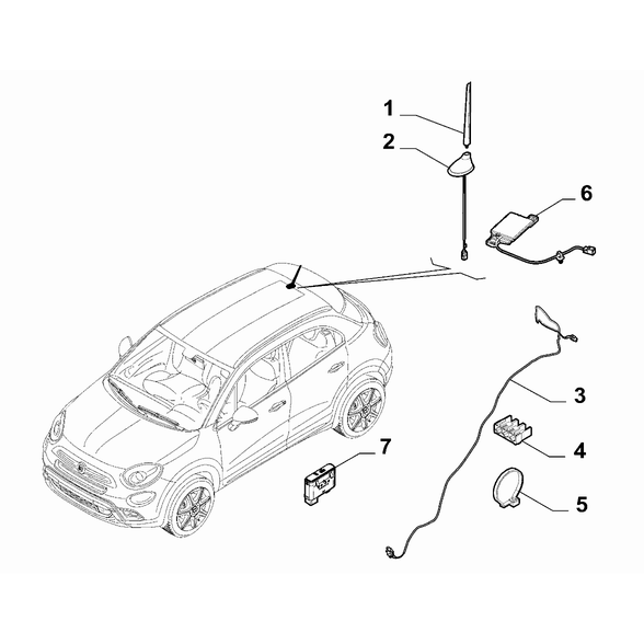 FIAT 500X 2016-Present Car Radio Devices Support