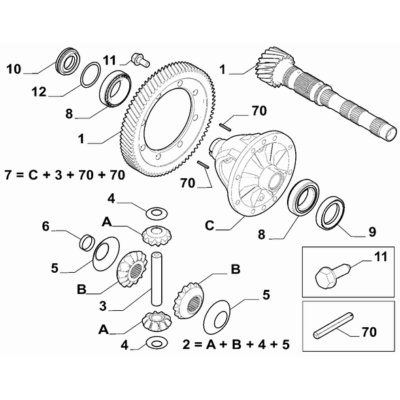 FIAT Doblo 2023-Present Differential Gears Bearing