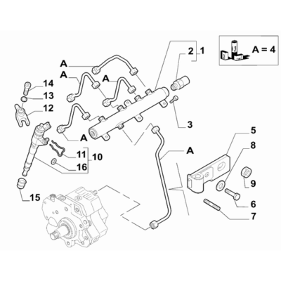 FIAT Ducato 2006-2020 Fuel Injection System Clip