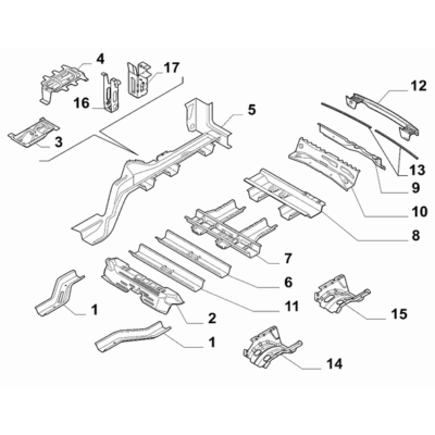 FIAT Doblo 2011-2022 Floor Side Member