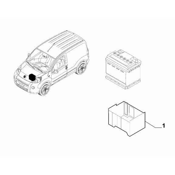 FIAT Fiorino 2022-Present Battery Protection