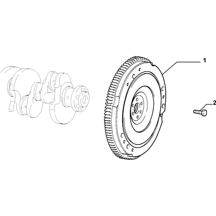 FIAT Ducato 2006-2020 Crankshaft And Flywheel Remanufactured Flywheel