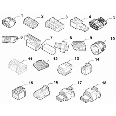 FIAT 600 2023-Present Cable Assembly Connectors Connector Kit