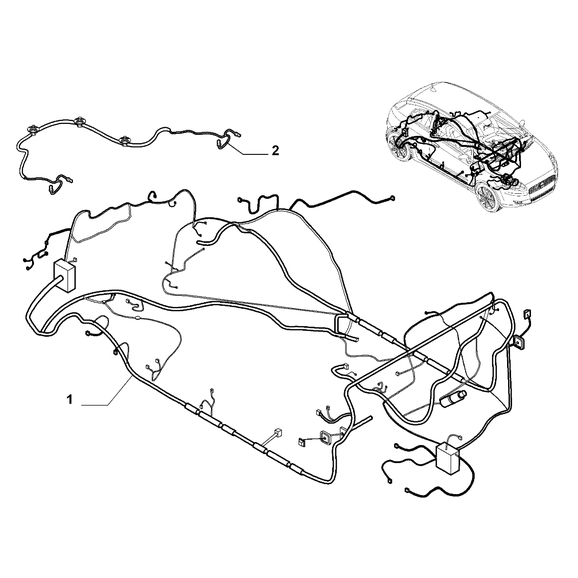 FIAT Grande Punto 2005-2009 Cable Harness (Rear Seat) Electric Cable