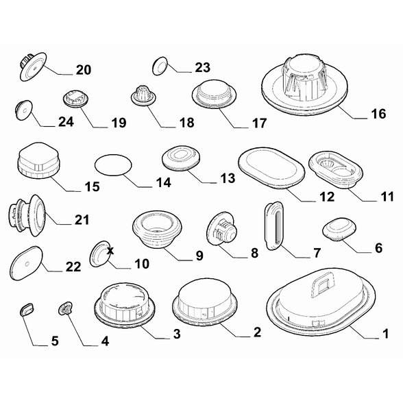 FIAT 600 2023-Present Insulation And Padding Plug
