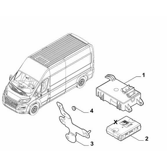 FIAT Ducato 2021-Present Interconnection And Remote Control Switch Electronic Control Unit