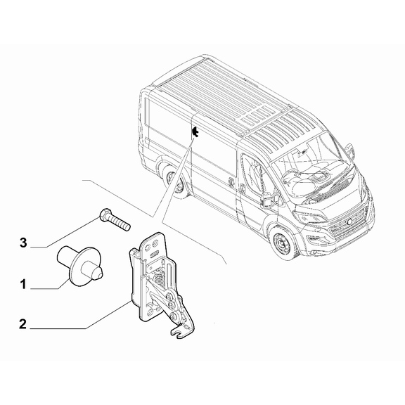 FIAT Ducato 2021-Present Sliding Doors Screw