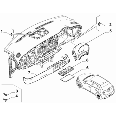 FIAT 600 2023-Present Instrument Panel Plug