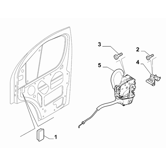 FIAT Ducato 2006-2020 Side Front Doors Screw