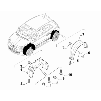 FIAT Abarth 695 2012-Present Guards Screw