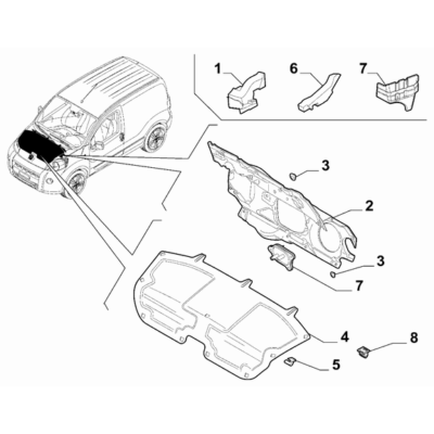FIAT Fiorino 2007-2021 Insulation And Padding Wick