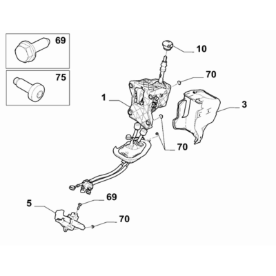 FIAT Doblo 2023-Present Transmission Outer Controls Protection