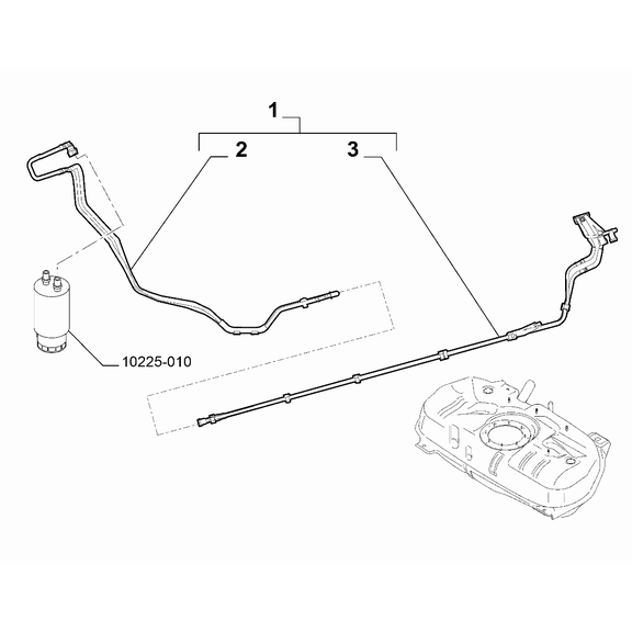 FIAT Fiorino 2007-2021 Fuel Tank Pipeline Pipe