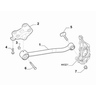 FIAT 500X 2016-Present Rear Suspension Nut