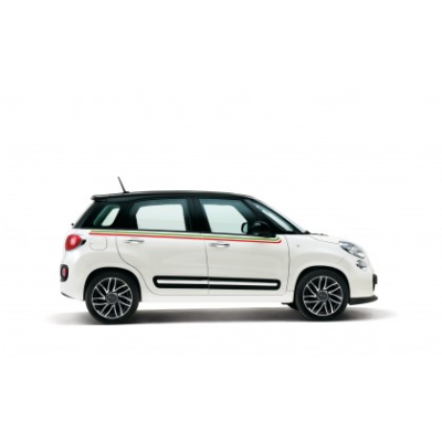 FIAT 500L 2012-2022 Stylish Side Panel Italian Flag Decals/Stripes