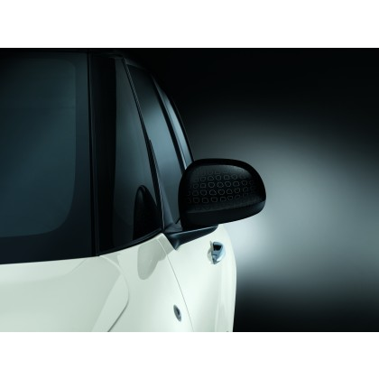FIAT 500L 2012-2022 Side Mirror Covers/Replacement Caps-Black-Technics Effect