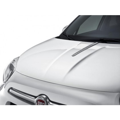FIAT 500X 2016-Present Off Road Looks Bright Chromed Bonnet Line Decoration