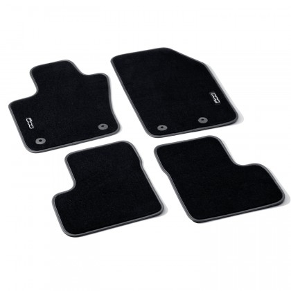 FIAT 500X 2016-Present Off Road Looks Velour Carpet Mats With Logo