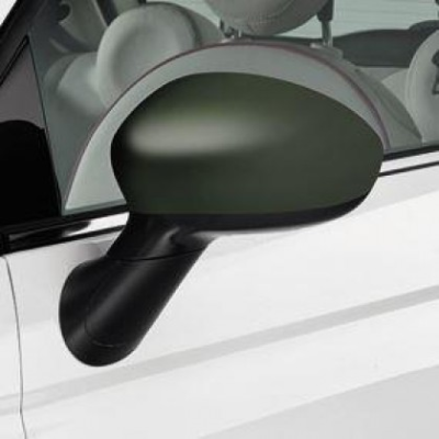 FIAT 500 2016-Present Stylish Side Mirror Covers Decal-Wrapped In Military Green-Pair