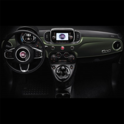 FIAT 500 2016-Present Interior Decals Military Green Wrapped Dashboard – Short Part