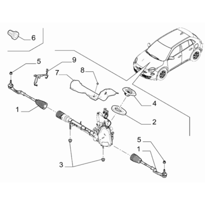 FIAT 600 2023-Present Steering Gear Protection