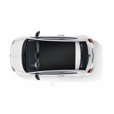 FIAT 500 2016-Present Roof Decal/Sticker – Micro Carbon Black Wrap