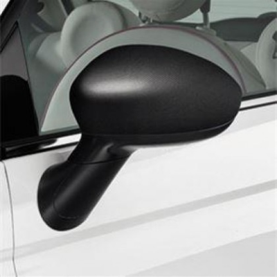 FIAT 500 2016-Present Mirror Covers/Replacement Caps – Micro Carbon Black (Set Of 2)