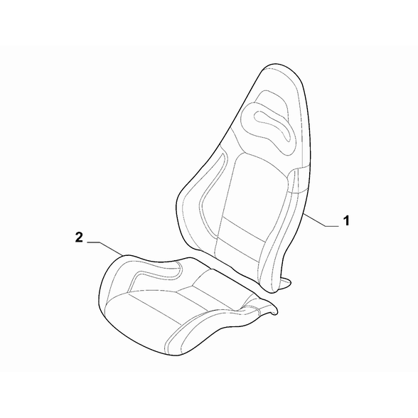 FIAT Abarth 695 2012-Present Front Seat Lining Cushion Lining