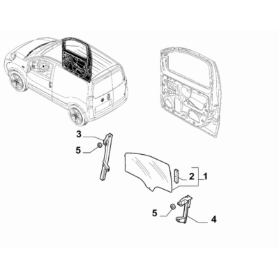 FIAT Fiorino 2022-Present Side Front Doors Nut
