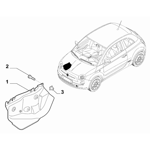 FIAT 500 2007-2016 Frame Guards Pad