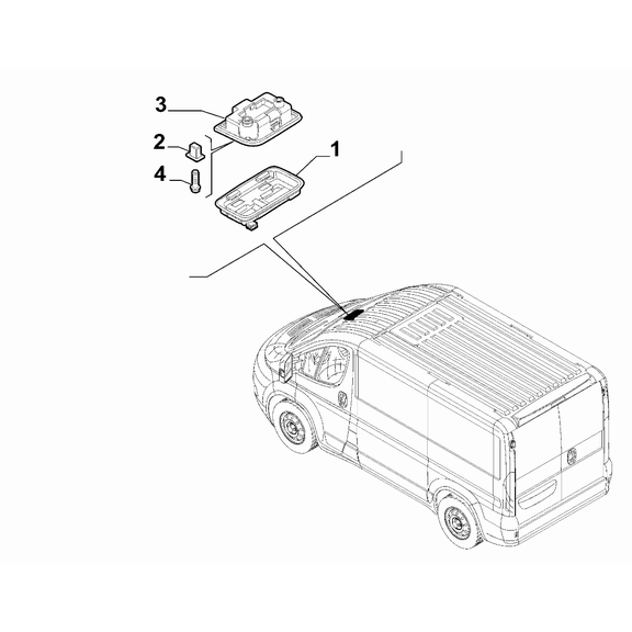 FIAT Ducato 2021-Present Inner Lighting Ornament