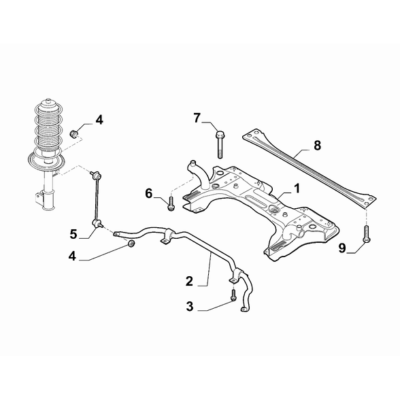 FIAT Doblo 2011-2022 Front Suspension Screw And Washerassy