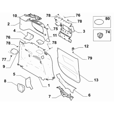 FIAT Doblo 2023-Present Interior Trim Support