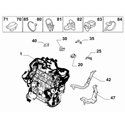 FIAT Doblo 2023-Present Fuel Injection System Electric Cable
